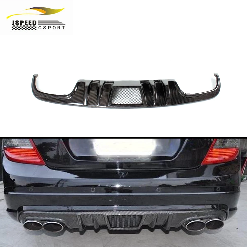 

Suitable for Carbon fiber W204 rear diffuser Suitable for the bumper of W204 C63