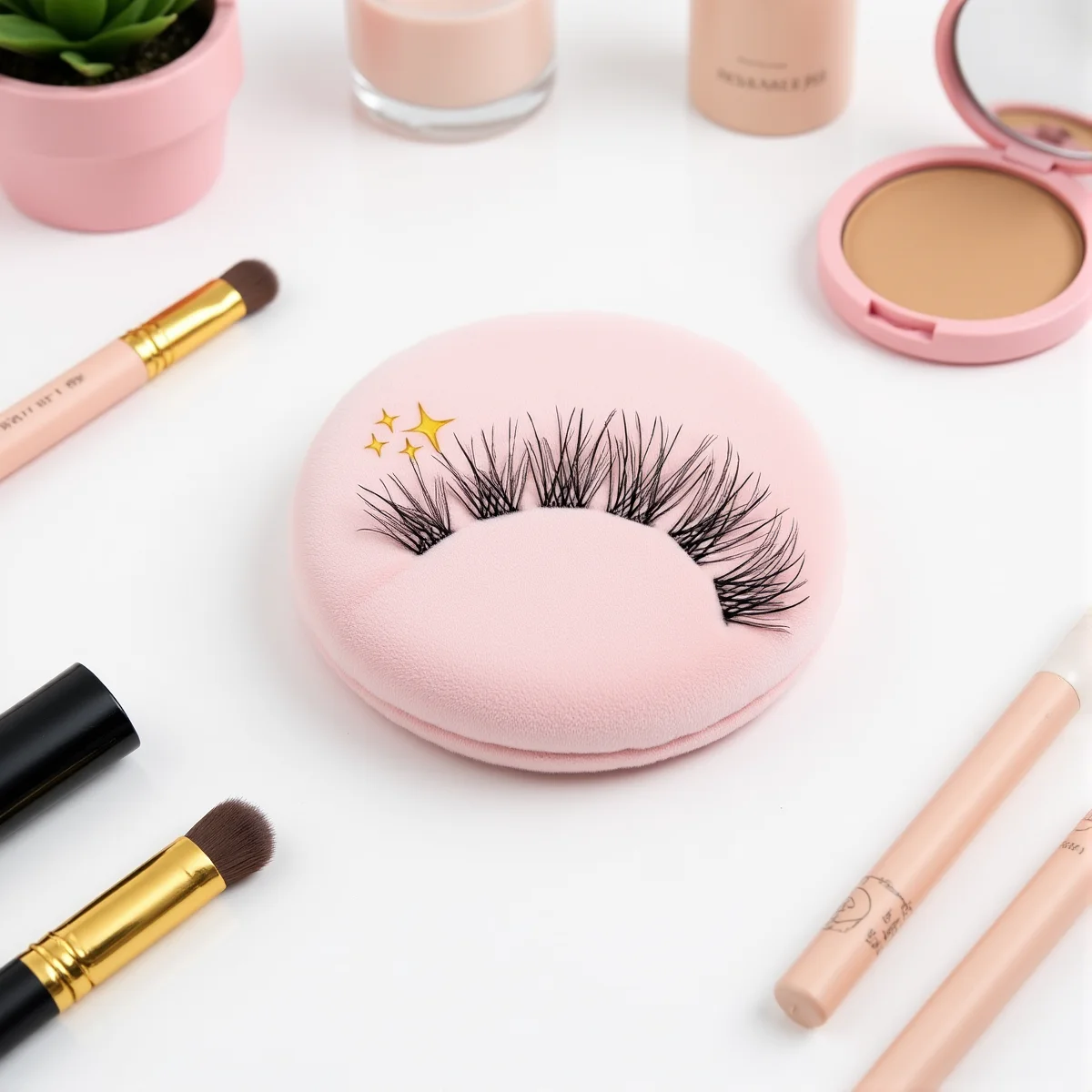 رموش صناعية على طراز الطفل تمديد رموش ناعمة منحنية مجزأة طبيعية لصالونات المكياج اليومي ذاتية الصنع