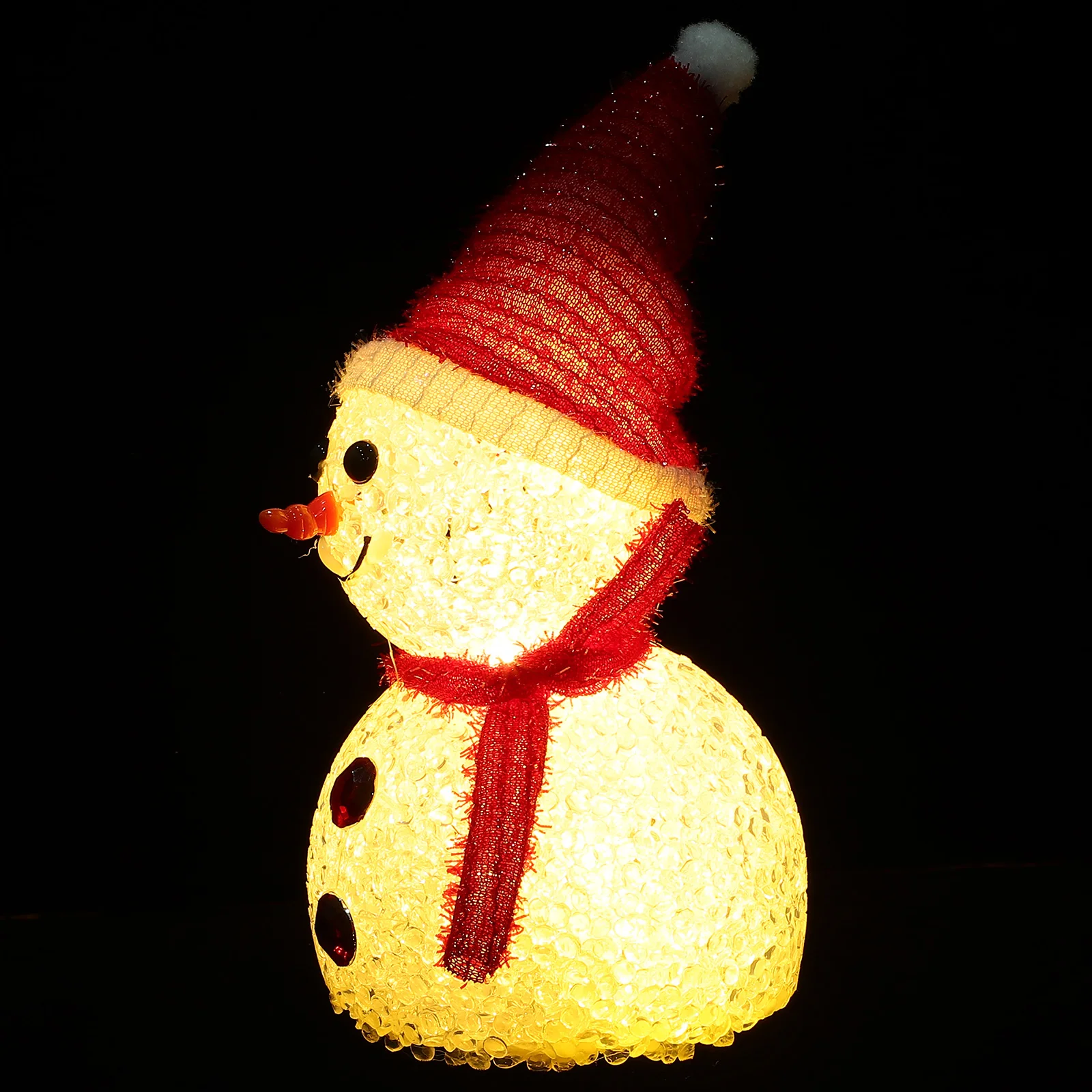 هدية عيد الميلاد مصباح رجل الثلج عيد الميلاد ليلة ضوء ديكور منضدية ديكور المنزل الطرف تخطيط مشهد عيد الميلاد