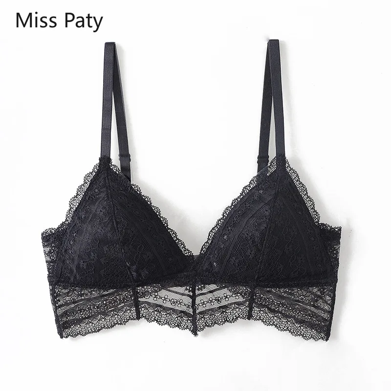 النساء العشير مثير الدانتيل رقيقة مثلث لينة كوب دون حلقة الصلب الملابس الداخلية الإناث Barlette القطن حمالات الصدر للفتيات #3