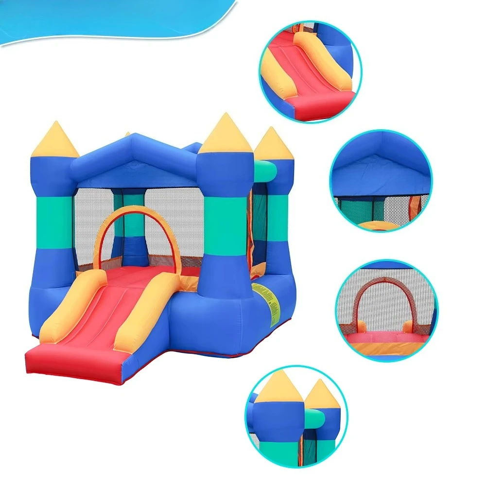 Artículos vendedores calientes Juegos al aire libre Fiesta Saltando Tobogán Castillo de aire Casa de rebote inflable