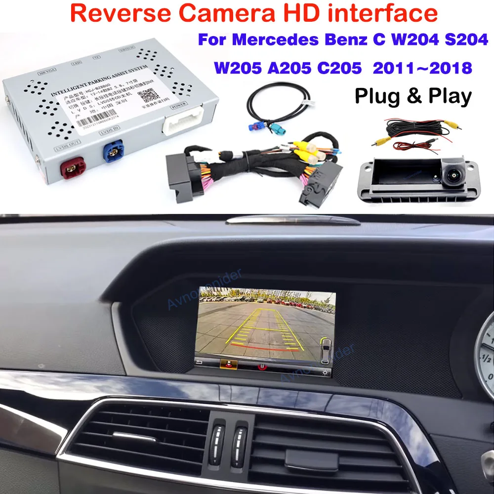 Für Mercedes Benz C-Klasse W204 C204 S204 W205 A205 S205 2011~2018 OEM Bildschirm Trajektorien-Decoder Rückfahrkamera