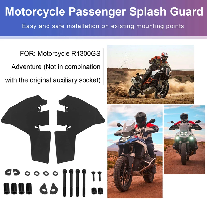 

M0t-rMotorcycle Accessories Passenger Splash Guard for BMW R1300GS R1300 GSA Adventure Side Fender Frame Filler