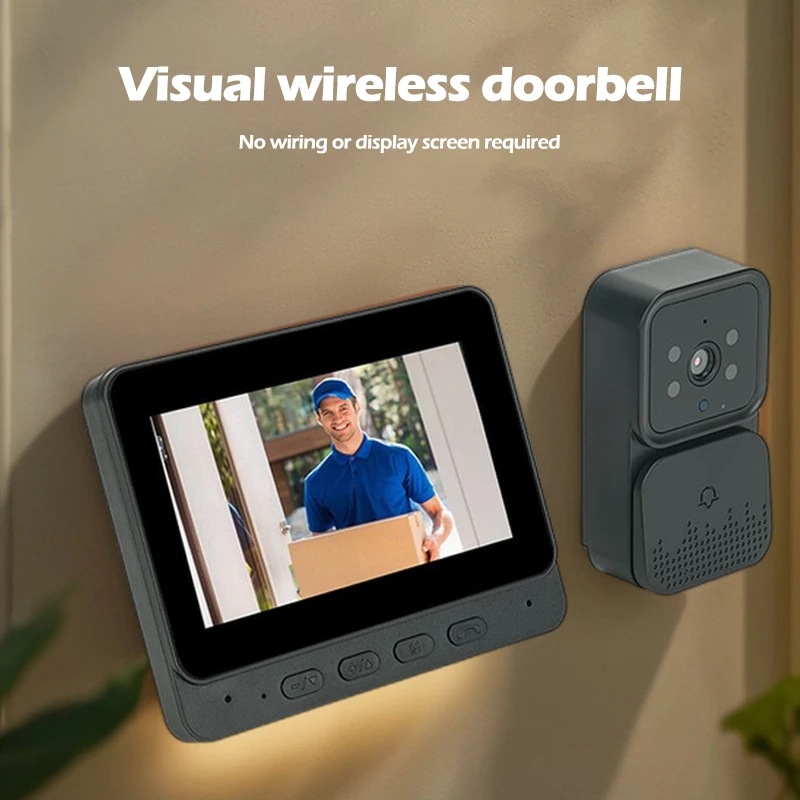 

Explosive Wireless Visual Two-way Intercom Doorbell Video Recording Home Infrared Night Vision Intelligent Doorbell