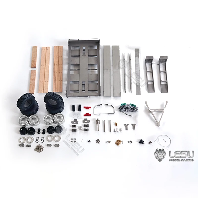 LESU RC plaque de remorque en métal Kits non peints pour 1/14 télécommande compacte chargeur hydraulique bricolage modèle jouets TH19606