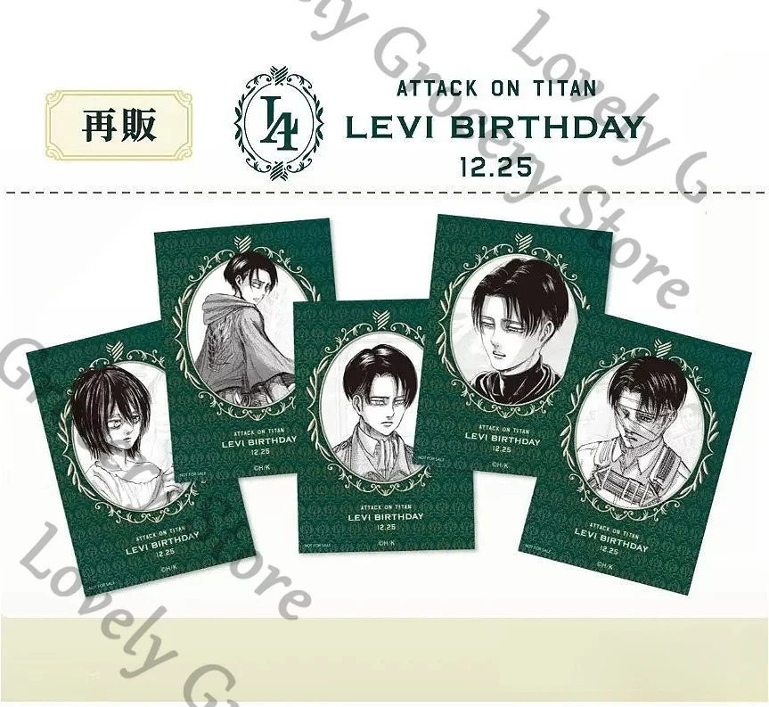 

Anime Attack on Titan Levi Ackerman Shingeki No Kyojin Cosplay Cartoon Lesser Calorie Photocard Photo Card Accessories Fans Gift