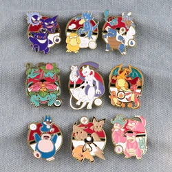 Cute Gengar Brooches for Women Enamel Pins Anime Badges Lapel Pins for Backpack Fashion Jewelry Clothing Accessories Toys Gift