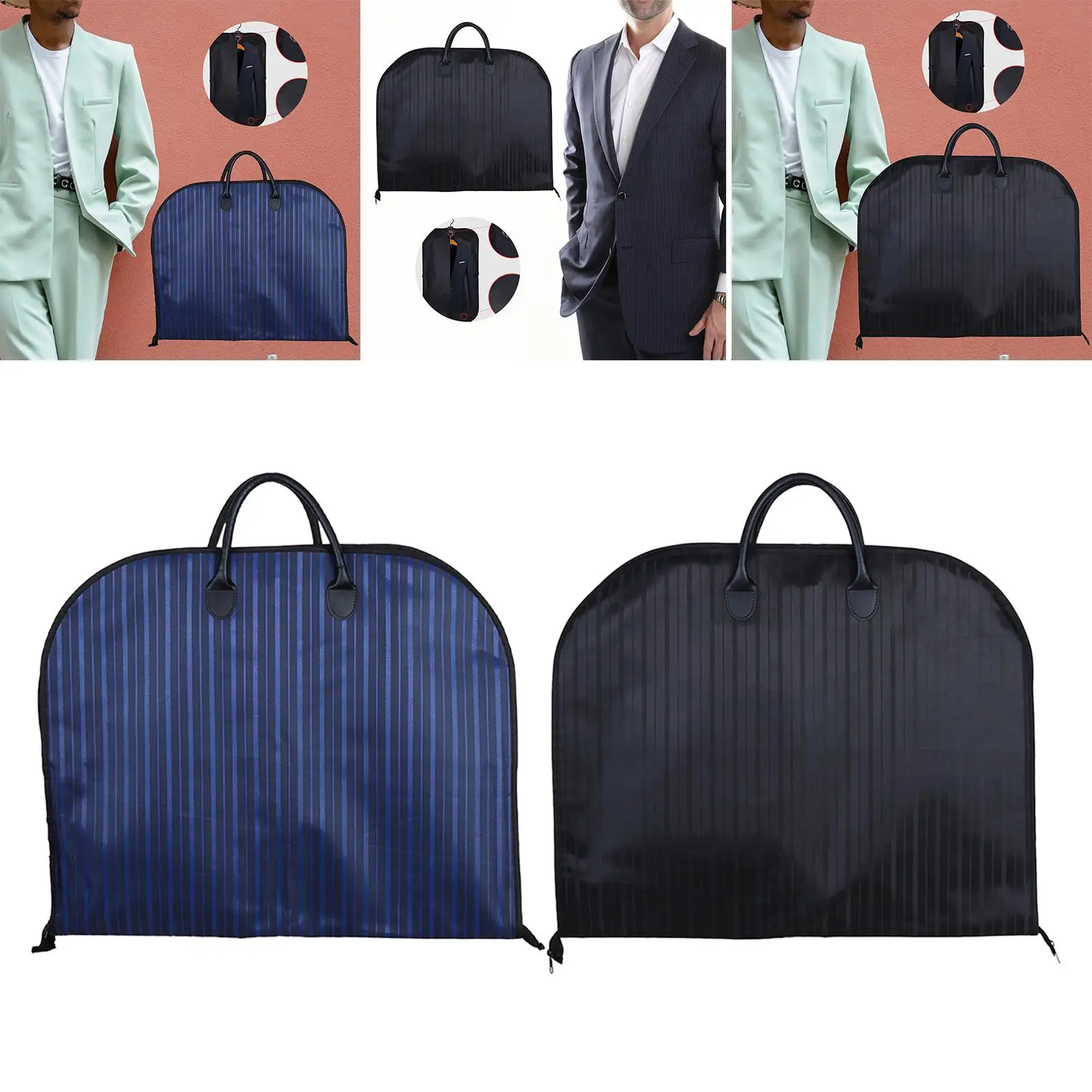 Suit Garment Cover Foldable Hanging Bag Closet Storage Travel Business Suit Bag for suits Coats Clothing Shirts Clothes