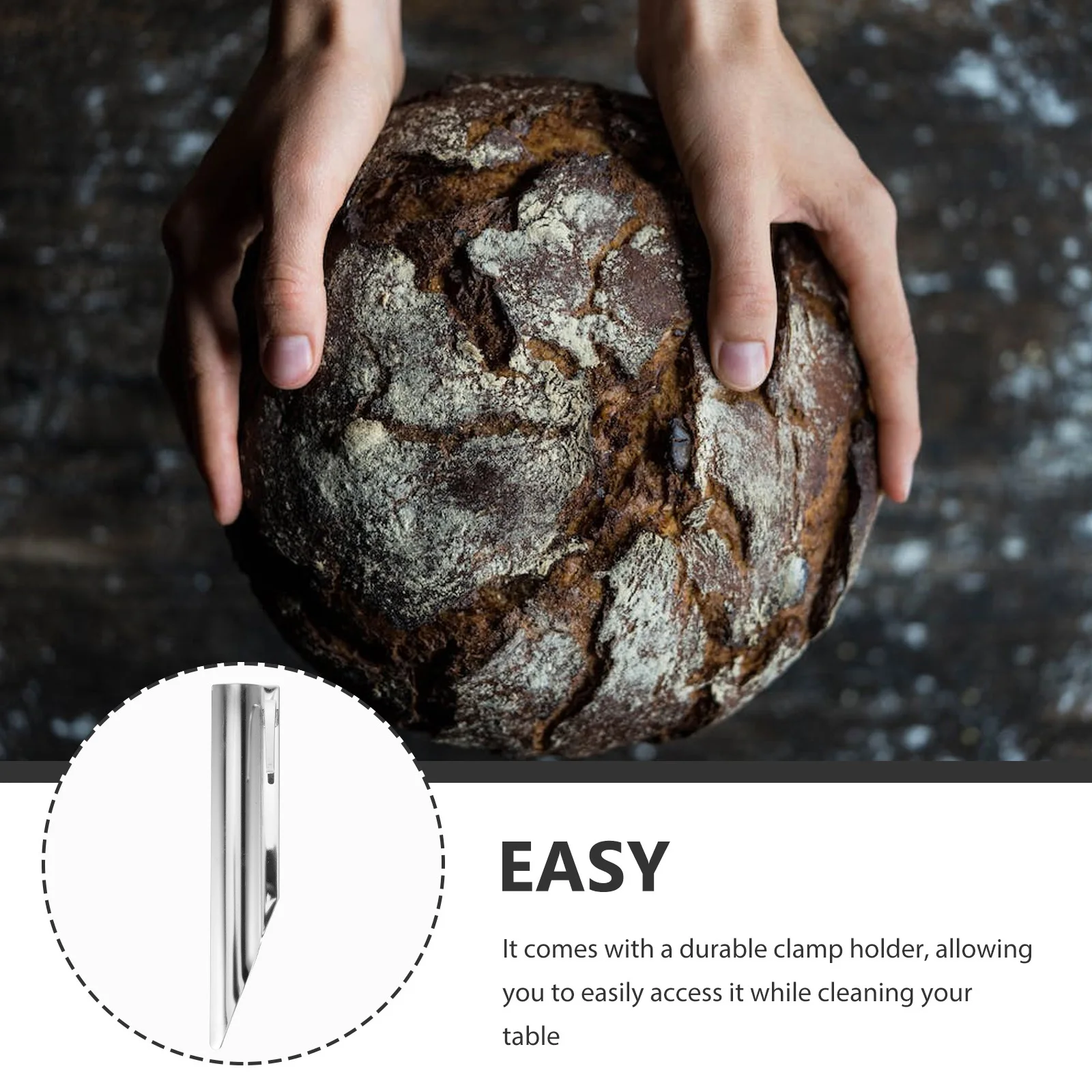 

Stainless Steel Crumb Portable Kitchen Tool For Baking Pastry Dough Cleaning Desktop Sweeper Tabletop Crumber Bakery