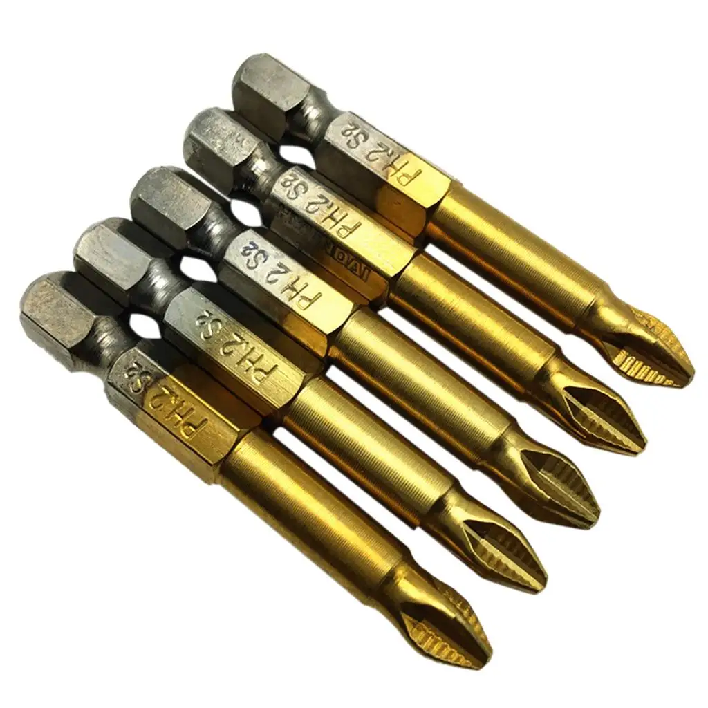 

5pcs S2 Quick Release Screwdrivers Self-locking Hex Shank Holder Drill Bits