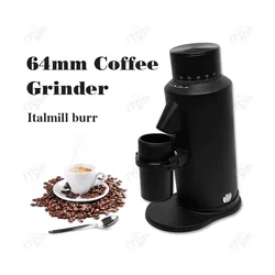 ITOP 64 mm Kaffeemühle Italmill Burr, einstellbare Geschwindigkeit, 1400 U/m, 300 W, SEO/Espresso-Kaffeemühle, stufenlose Einstellung