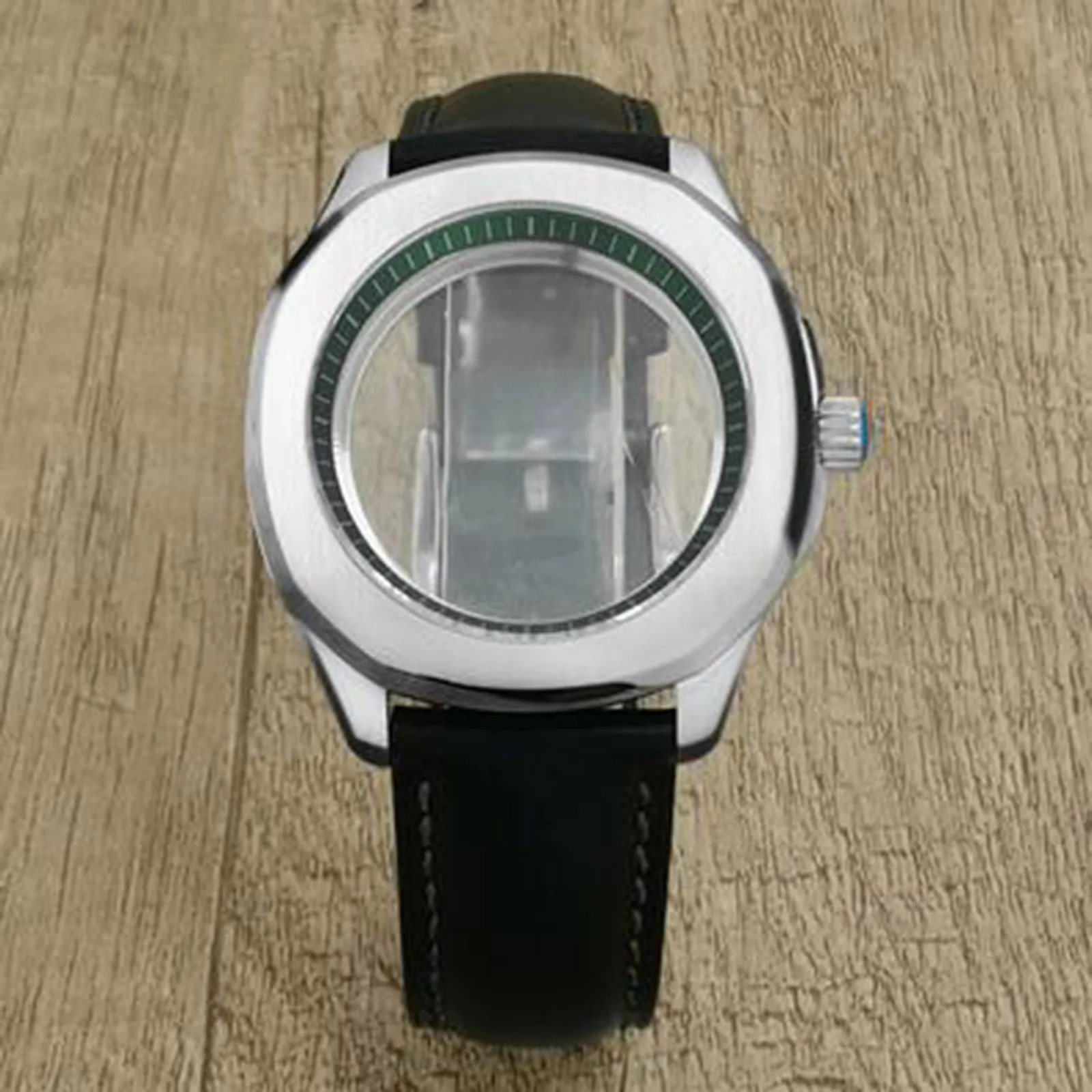 40MM Case Leather Strap Stainless Steel Inner Shadow Case Sapphire Glass for NH35/36 Movement