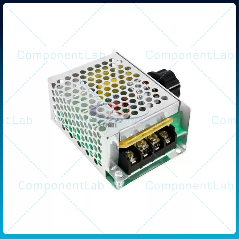 5-25pcs 4000W High Power SCR Voltage Regulator Dimmer Speed Temperature Controller With Fuse & Shell
