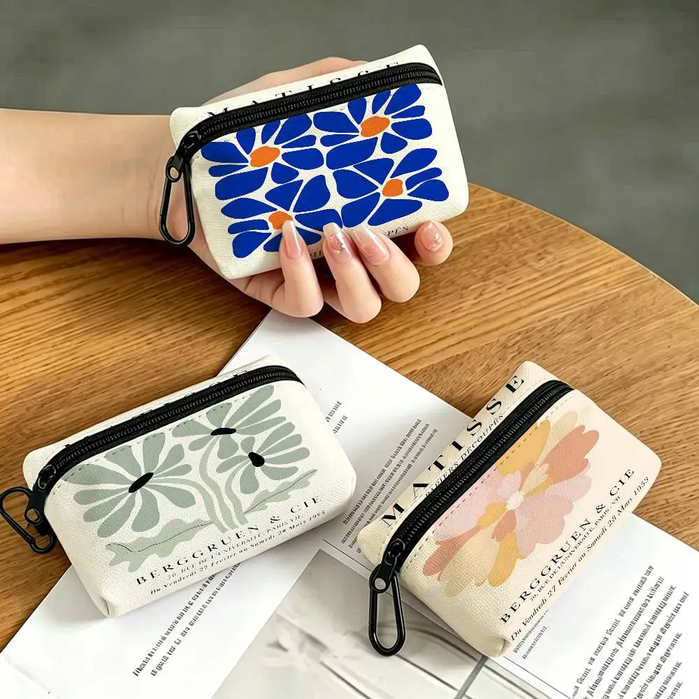 H-Henri M-Matisse Wear-resistant Oxford Cloth Coin Purse Portable Backpack Hanging Card Storage Bag