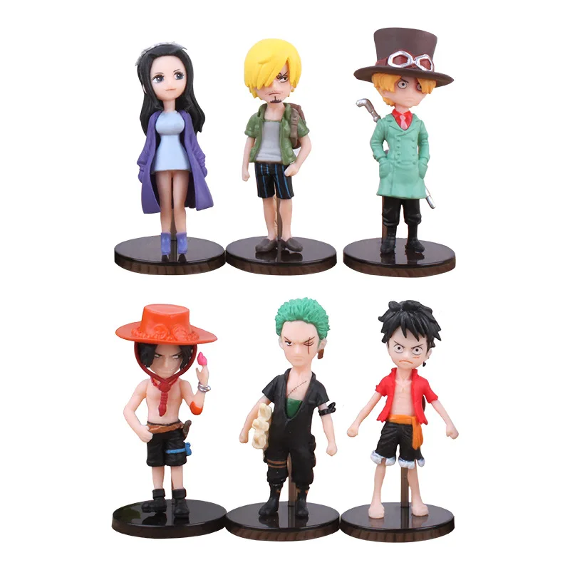 Anime Een Stuk Luffy Sanji Roronoa Zoro Sabo Boa Hancock Pvc Actiefiguurbeeld Verzamelbaar Model Kinderen Speelgoed Sets Rekwisieten Pop