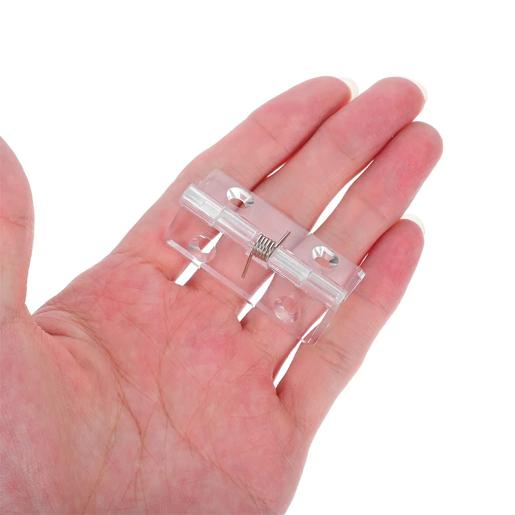 6Pcs Auto Closing Invisible Door Hinges Self Closing Spring Loaded Hinges for Cabinet Cupboard Bookcase Window Doors