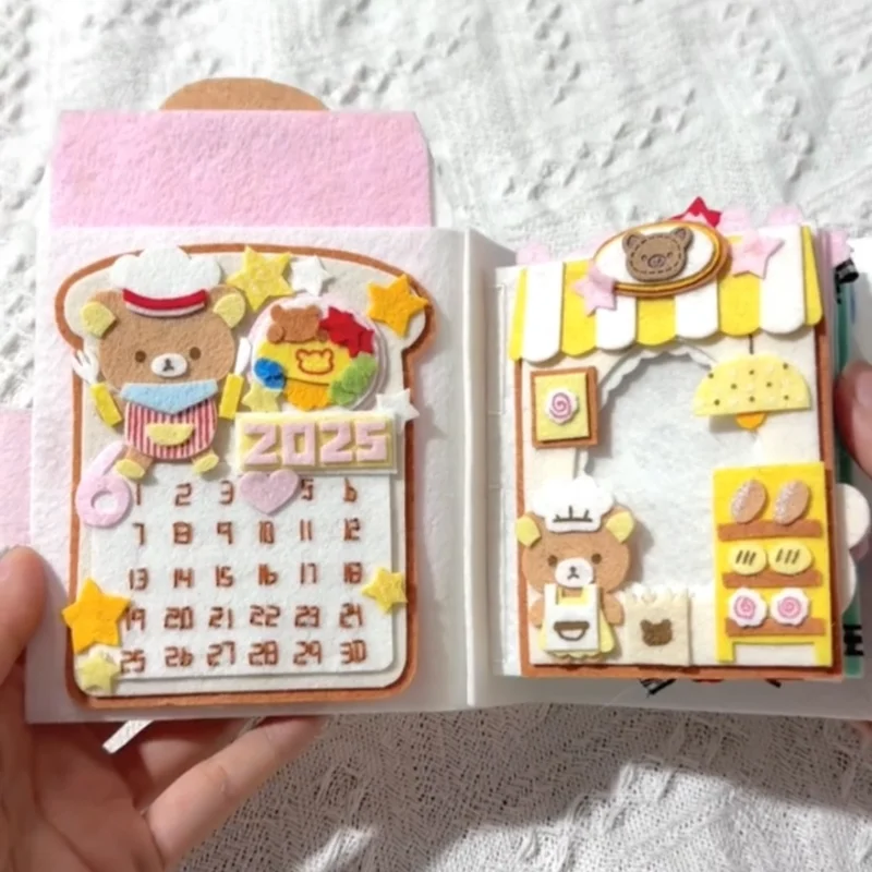 

Rilakkuma Diy фото мгновенное хранилище для камеры фотоальбом блокнот нетканый материал готовый продукт открытка альбом отправить другу подарок