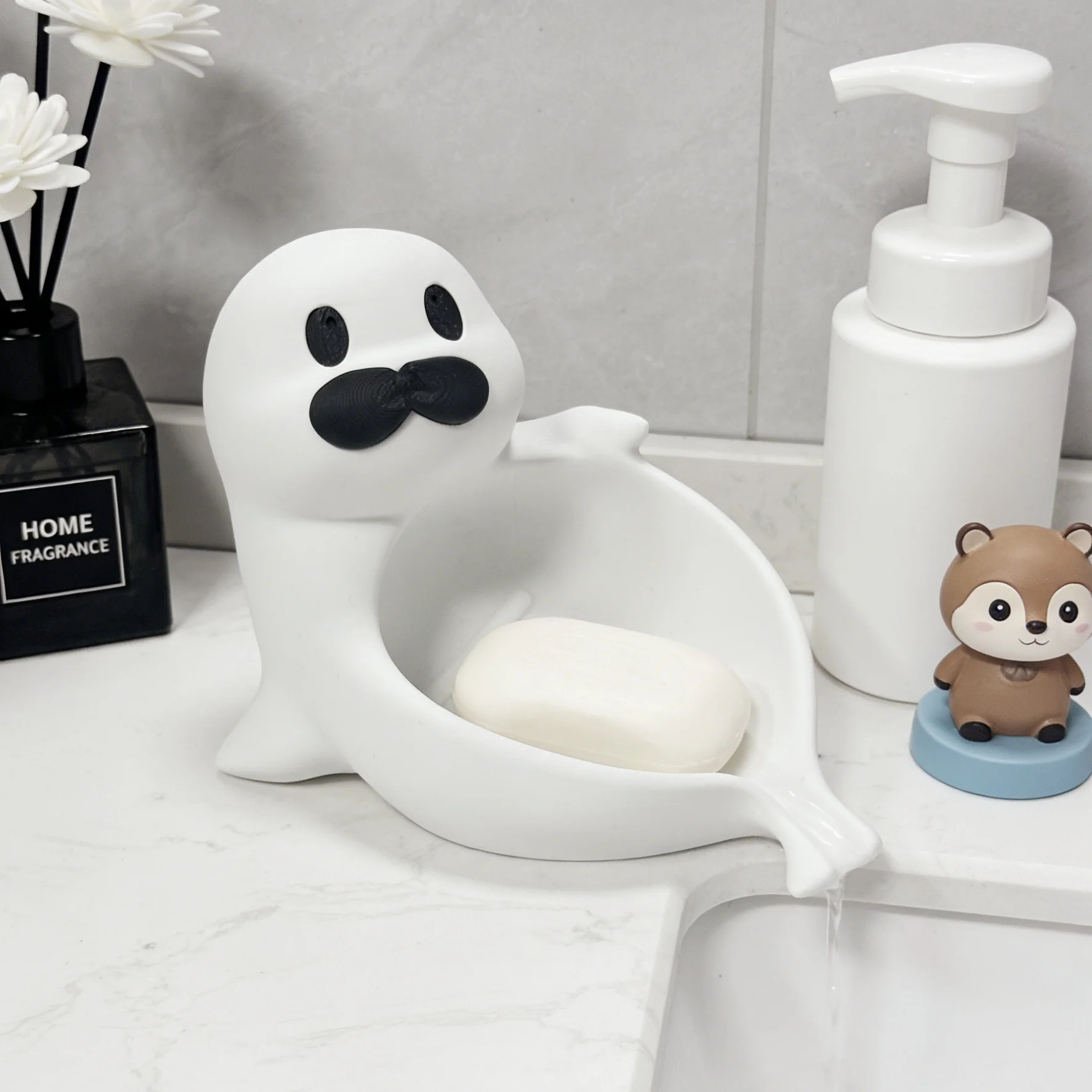 Seal Shaped Soap Dish, Cute An - Soap Dish Draining 评论和价格
