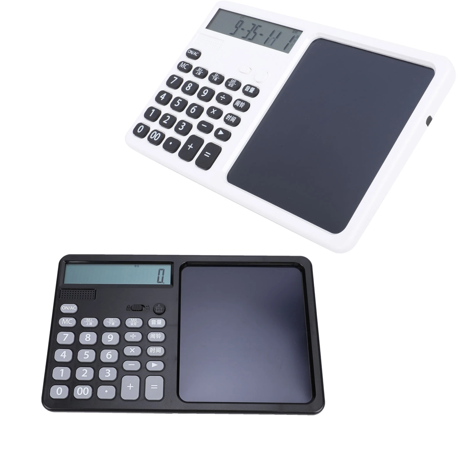 Wielofunkcyjny Kalkulator Mówiący, Ładowalny, 12-cyfrowy Kalkulator z Dużym Wyświetlaczem i Notesem, Duże, Czułe Klawisze do Użytku Szkolnego