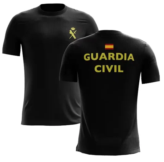 New Spain Guardia Civil Espanola Print T-shirt Short Sleeve Streetwear Men's and Women's T-shirt Men's Top Moisture Wicking Soft