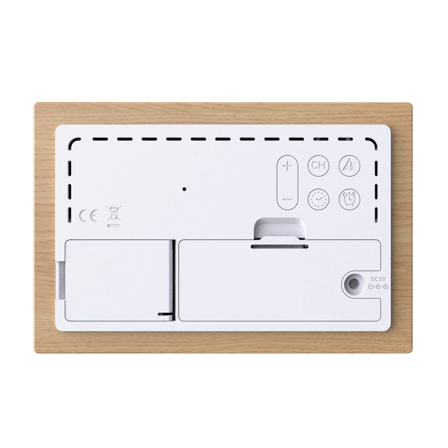 محطة الطقس الخشبية الحقيقية داخلي ميزان الحرارة الخارجي بارومتر الرطوبة الرقمية درجة الحرارة مقياس الرطوبة محطة الطقس