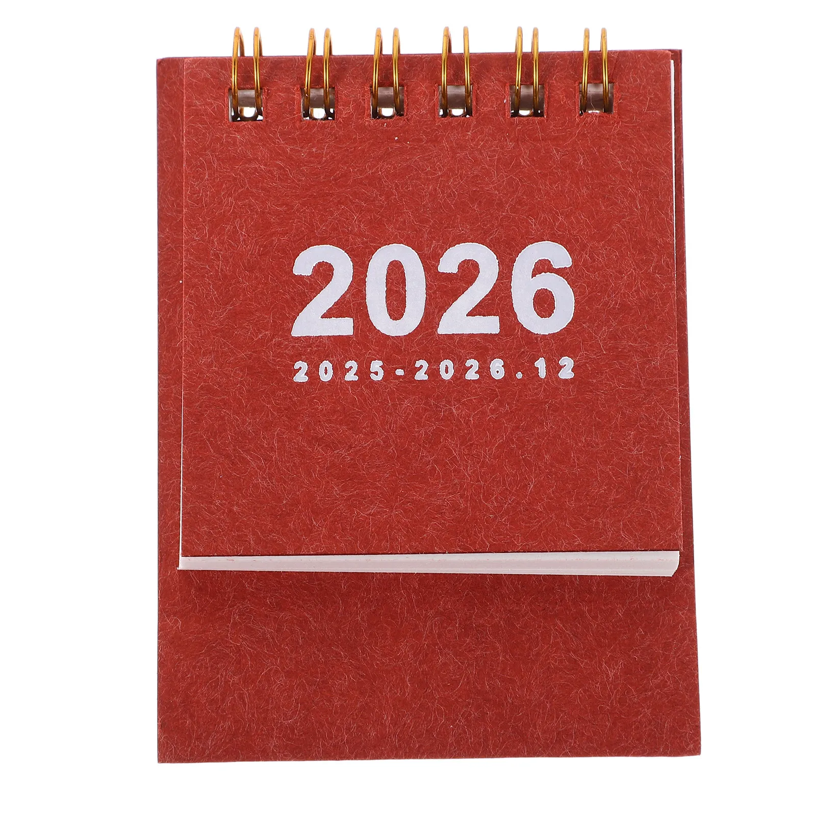 

Mini Desk Calendar 2026 Elegant Minimalist Design for Workspace Organization Red Small Standing Calendar Decor