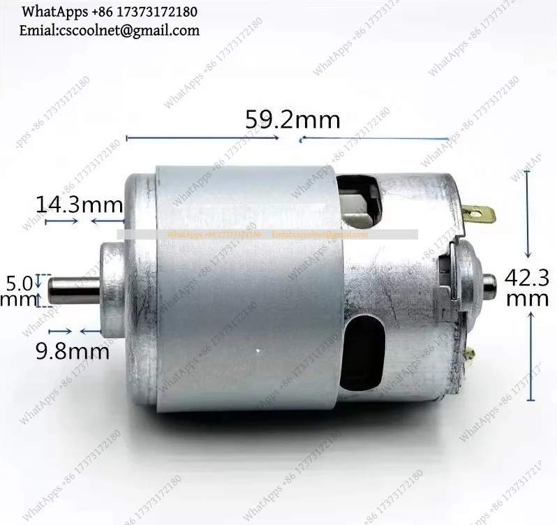 High Speed High Power 750 Type DC 18V Electric Drill Power Tool Motor Replacement for Electric Drill