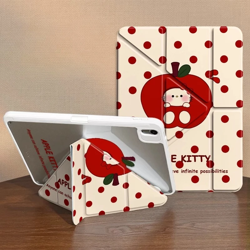 

Sanrio Hello Kitty для iPad Чехол для iPad Pro 4 5 6 10th 11th Gen 3+Y Складной защитный чехол Mini 6 7 Air 4 5 Чехол для планшета с подставкой