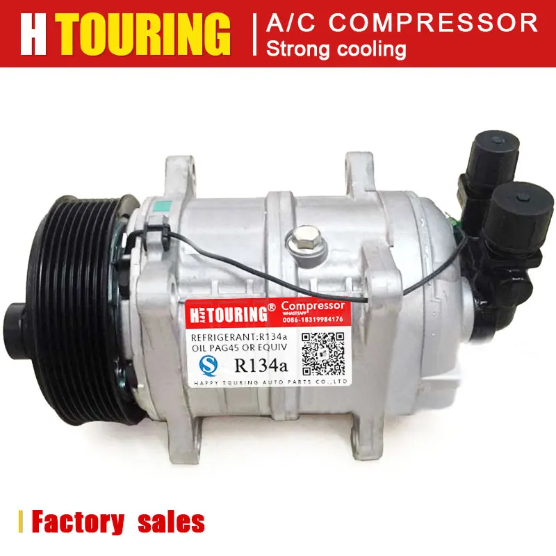 

TM16 AC compressor for TM16 HD for Universal freezer truck Carrier Thermo King Hubbard 10356120 8800022 43556120 V8 12V / 24V