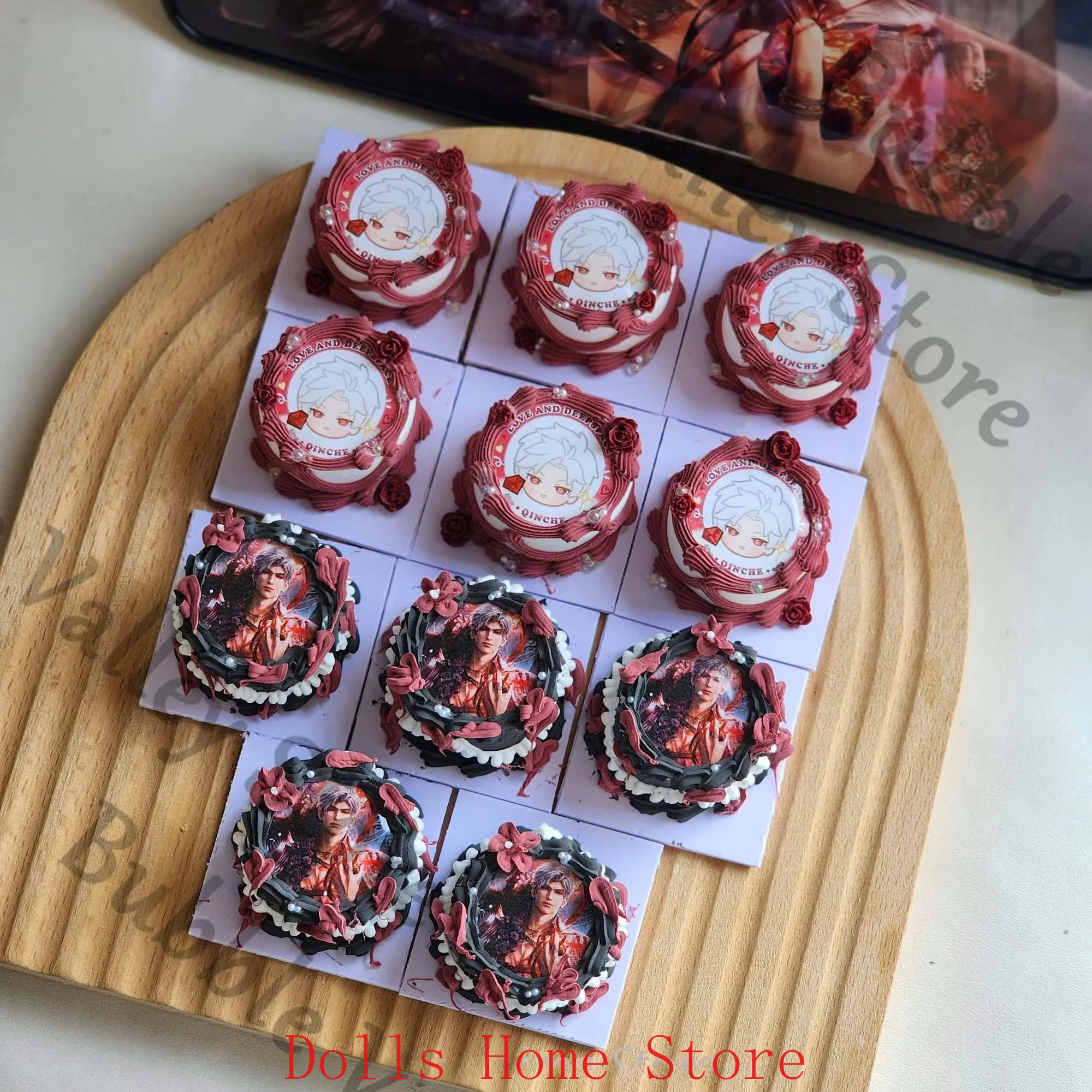 Игра Love and Deepspace Sylus Caleb Rafayel Zayne Xavier Косплей Мультфильм Ручной Работы Мини Торт Гараж Фигурка Модель Опора