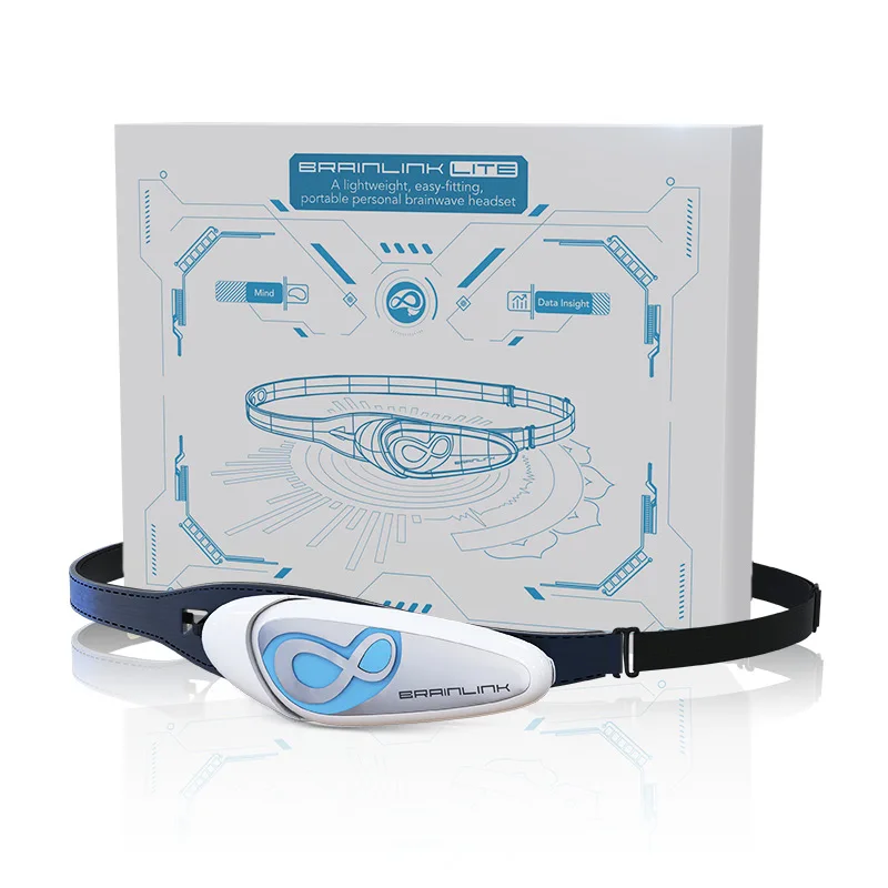 New BrainLink Lite Neural Headband Brainwave Detector for Children & Adults - High-Tech Focus Training & Meditation