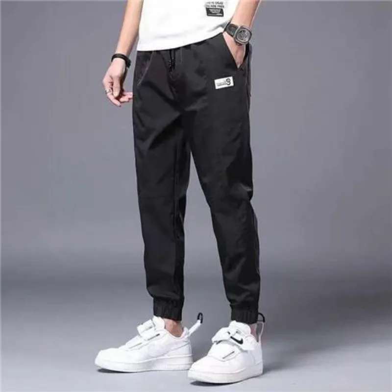 Men's Clothing Business Casual Loose Spring Summer Quick Dry Reflective Gradient Solid Color Pants Comfortable Breathable