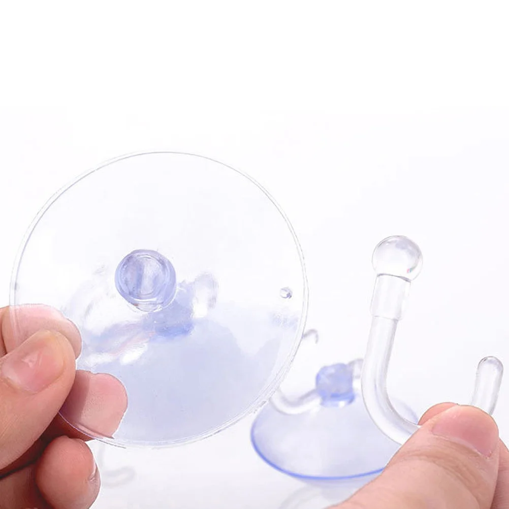 

20pcs 5Cm Suction Cup Hooks Transparent No-Drill Wall Hanger For Home Bathroom Bedroom Punch-Free Traceless Hanging