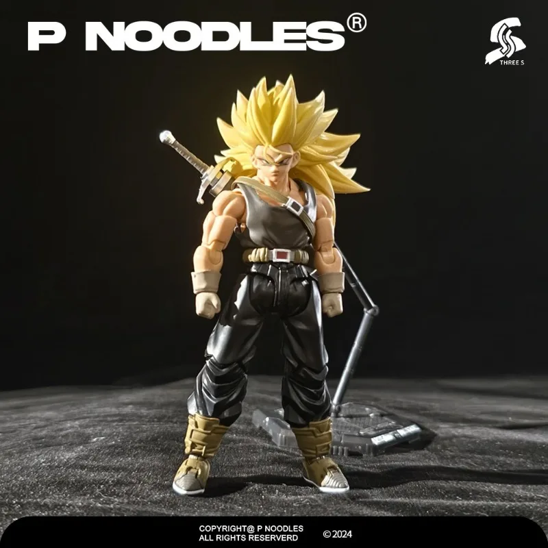 In Stock Articulated Figure Dragon Ball Z Trunks Saiyan Multiforms Torankusu Anime Figure Action Model Collectible Toys Gift