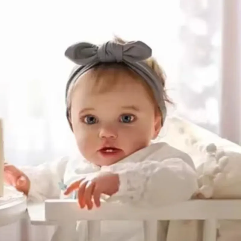 60CM Reborn Baby Doll Toddler Size Lottie Multilayer Painting 3D Skin with Visible Veins Bebe Reborn