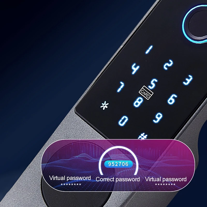 

Fingerprint + Password + IC Card + Key Unlocking Smart Tuya Door Lock TTLock with Gateway Double Side IP65 Home Electronic Locks