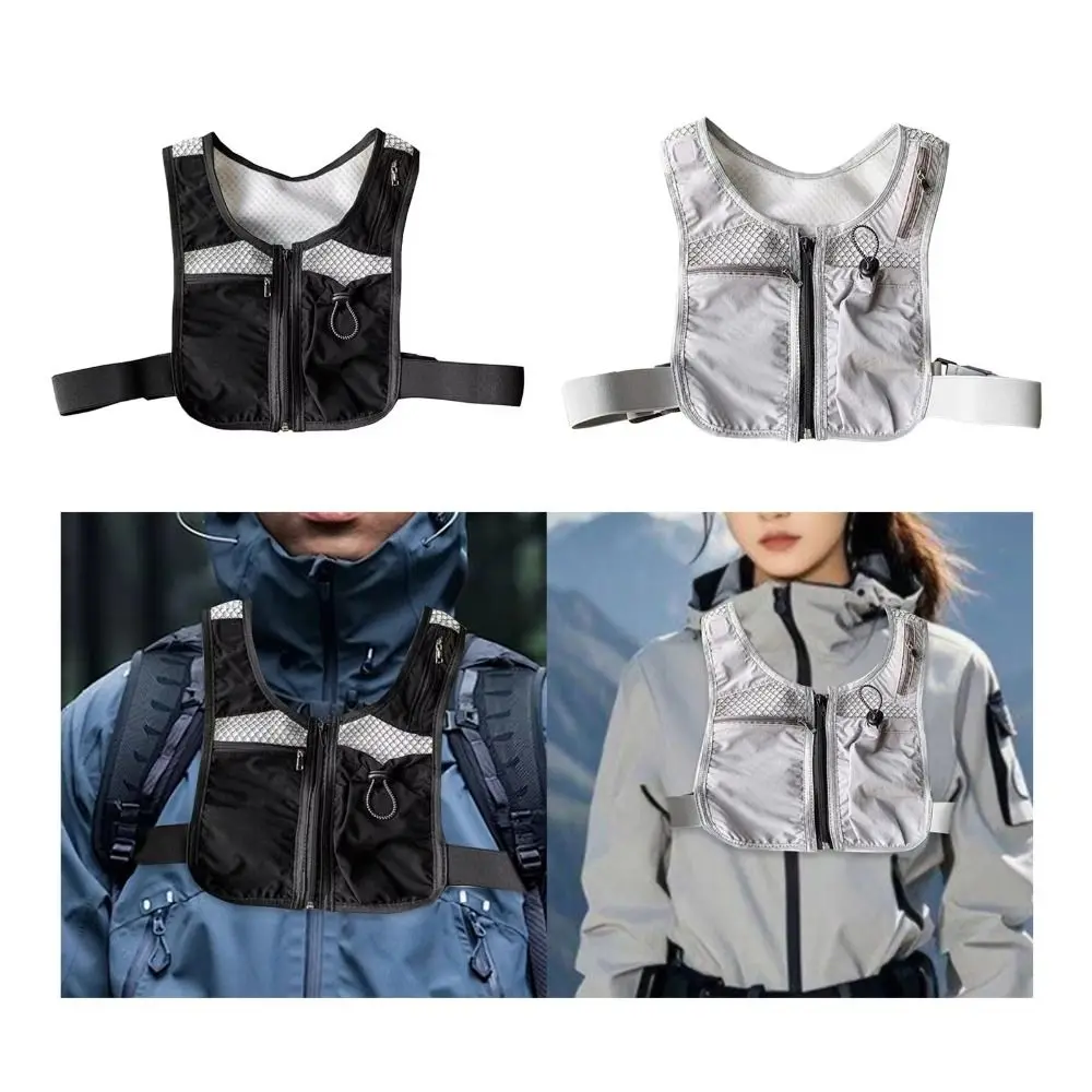 with Pockets Reflective Running Vest Pack Waterproof Breathable Running Hydration Vest Bag Multifunctional Adjustable