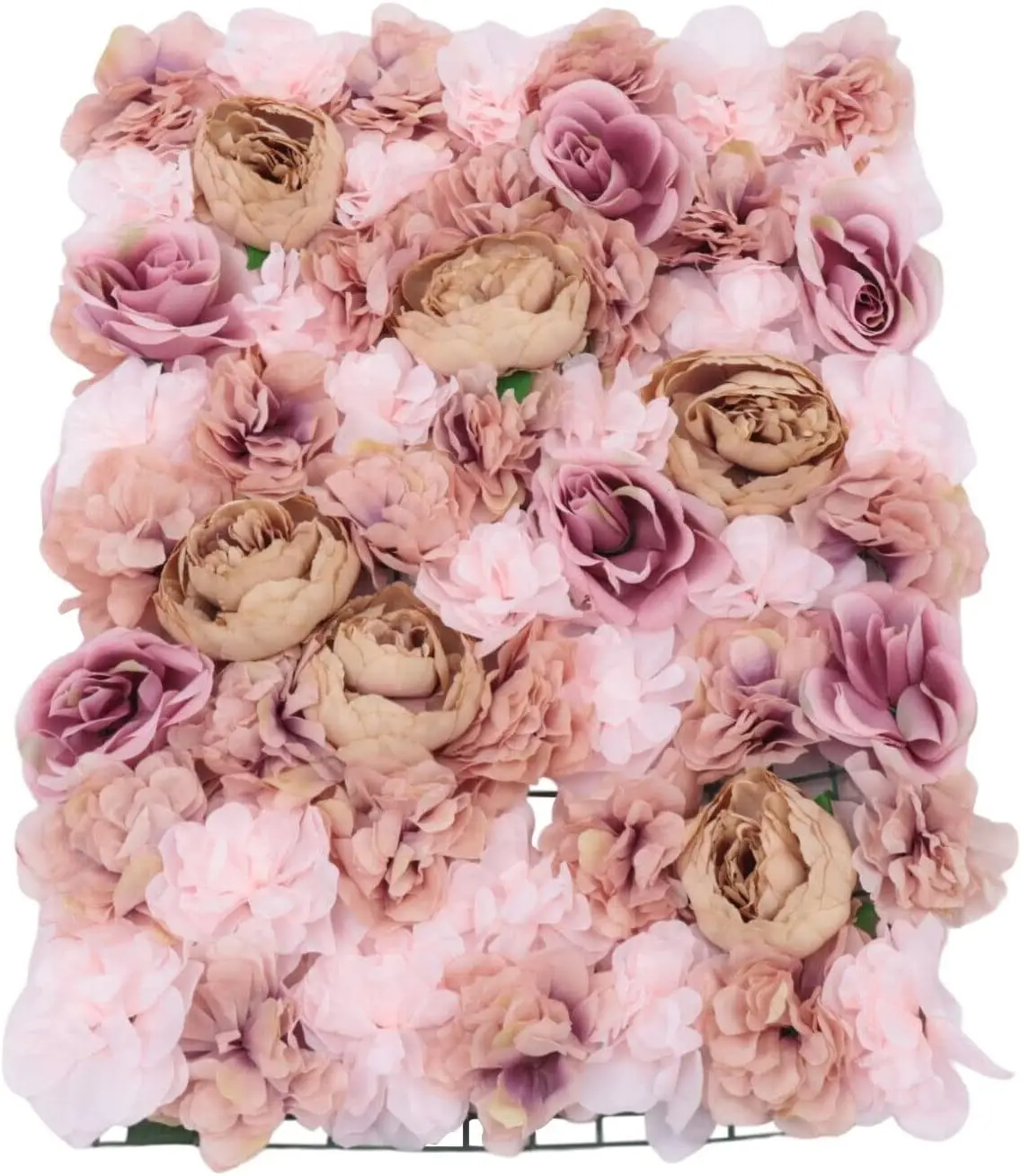 

6 Pcs Artificial Flowers Wall Rose Flower Wall Panel Flower Backdrop Party Decor Romantic Rose Bouquet Wedding Backdrop Floral D
