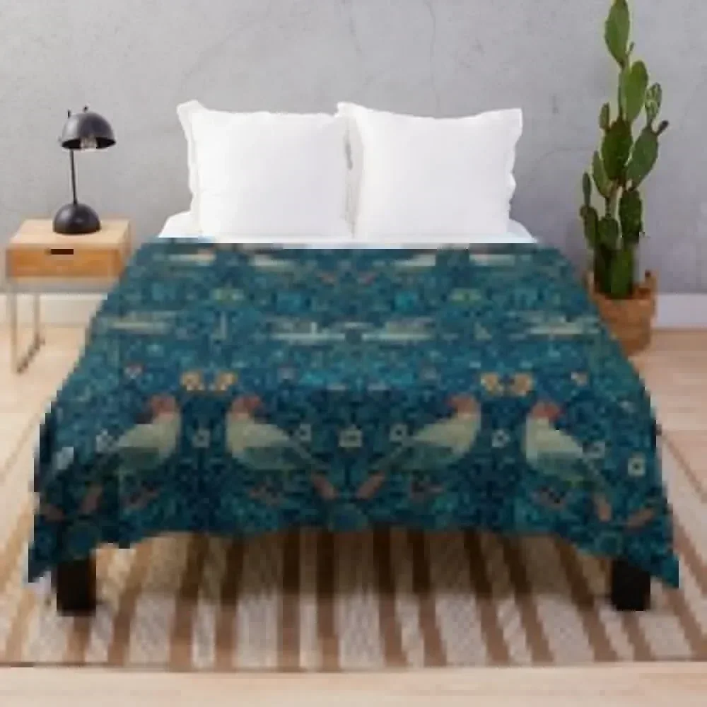 Bird by William Morris, 1878 Throw Blanket Lightweight Warm Blanket for Indoor Outdoor Use