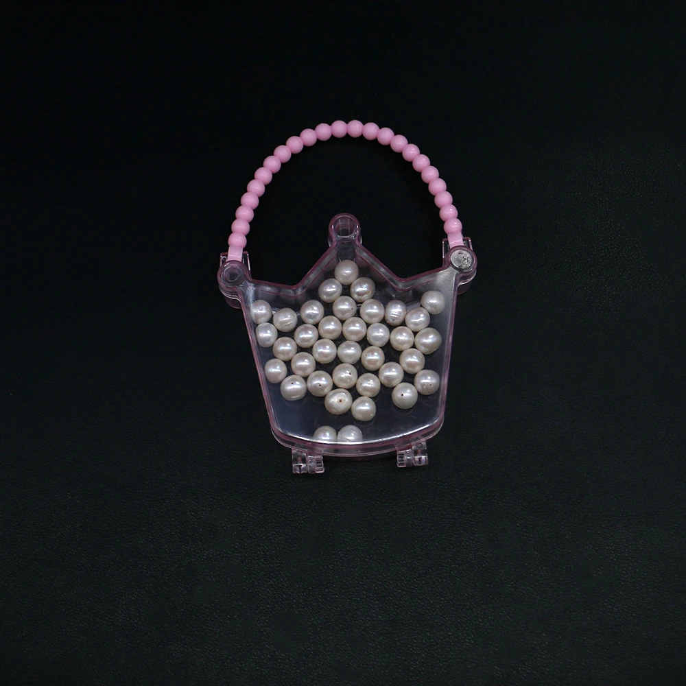 

Classic and Stylish Handheld Crown-Shaped Transparent Plastic Storage Packaging Box for Kids' Jewelry Accessories Loose Beads