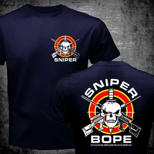 Brazil Military  Tactical Unit BOPE Special Forces Men T-shirt Short  Casual 100% Cotton  Mens T Shirts