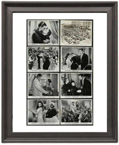 

Framed Poster Gone with the wind Lobby Cards Picture Frame 16x12 inches Photo Paper Print