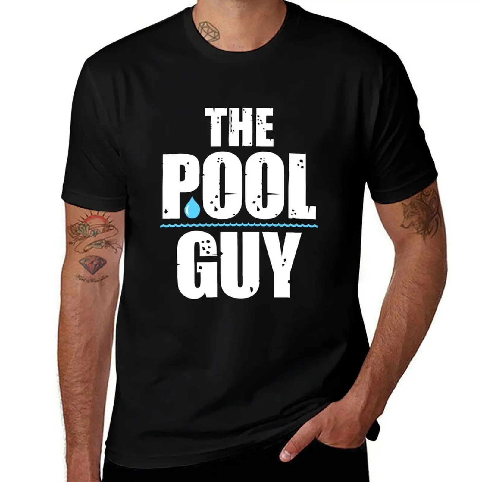 

The Pool Guy T-Shirt vintage graphic tee Clothing designer shirts summer shirt mens t shirts top quality