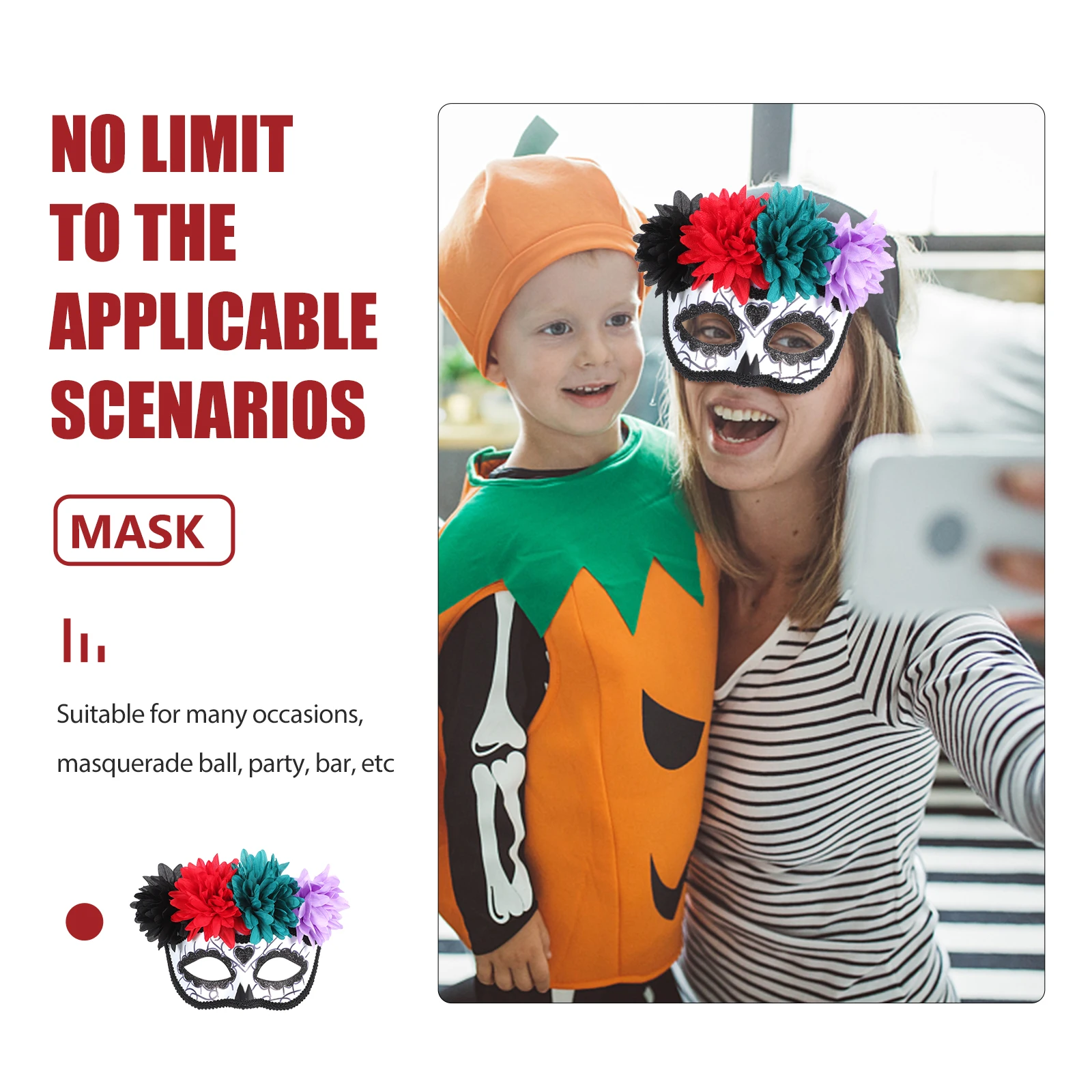 

Masquerade Halloween Decor Women Mask Decor Creative Plastic Masks Masquerade Mask Cosplay Accessories Carnival Ball
