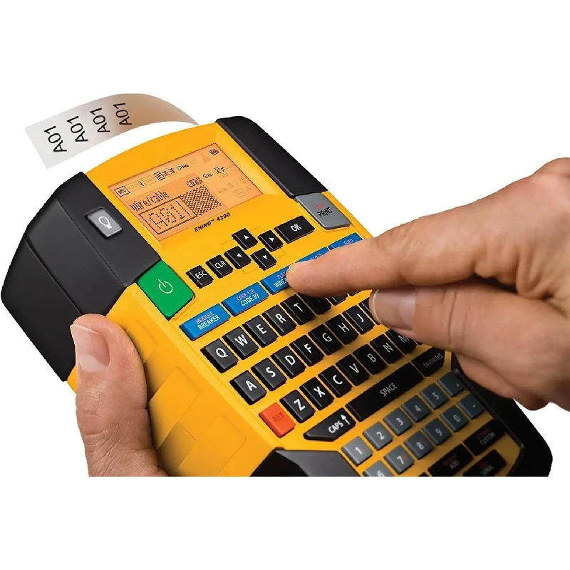 Impresora industrial DYMO Durle Maker con teclas de acceso rápido para trabajos de etiquetado y trabajos pesados
