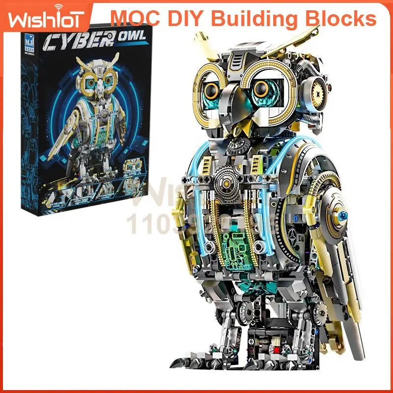 

13094 Mechanical Owl Building Set 1296pcs DIY Raptor Animal Model Kit for Boys Adults STEM Educational Toy Gift