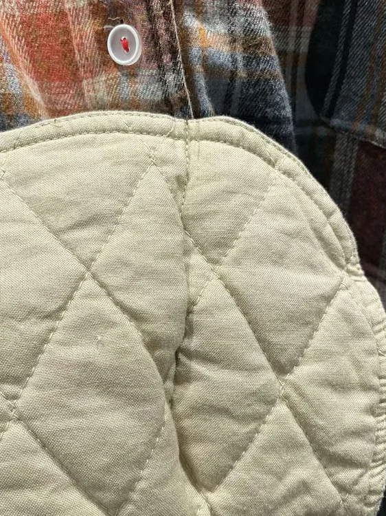 Thiened Jaet de algodón para mujer, abrigo de algodón a cuadros Retro holgado de talla grande para invierno, abrigo largo sencillo con botones