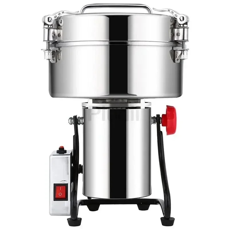 

4500G Powder Grinder Spice Grinder Grain Crusher Large Commercial High Capacity Stainless Steel Pure Copper Motor Grinder