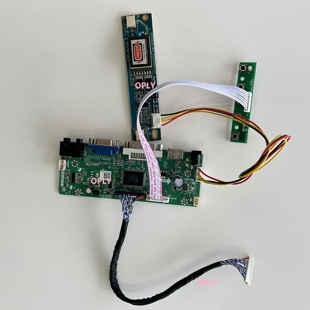 

M.NT68676 Controller board HDMI-compatible VGA DVI for M185XW01 V0 M185XW01 1366X768 LCD panel 18.5" screen monitor DIY