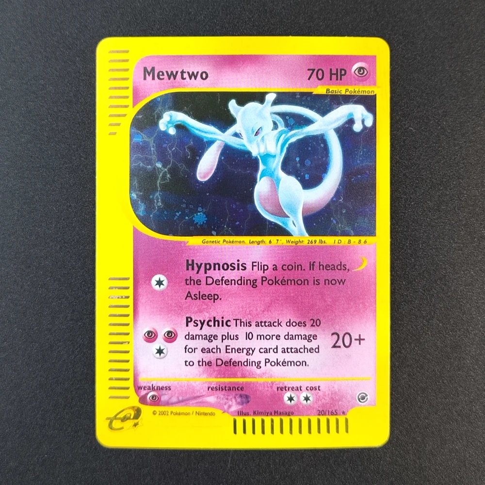 Karta Pokemon Proxy PTCG E-Card Charizard Dragonite Gengar Mew Mewtwo Celebi HOLO 13/165 6/165 H11/H32 Kolekcja Gra Anime Karta — zdjęcie 5